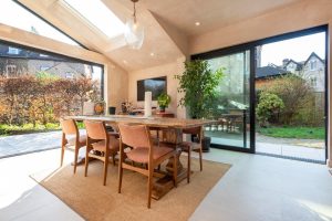 indoor-outdoor layout kitchen