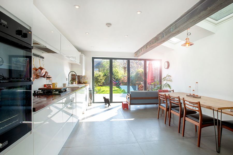 Downlights in the kitchen showing how smart they look