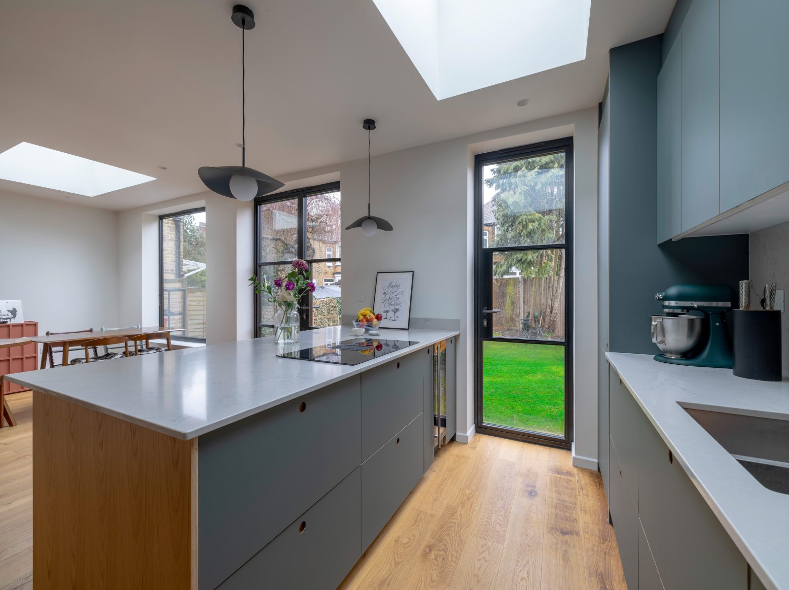 Dining area within the open-plan extension at Cricklade Avenue SW2