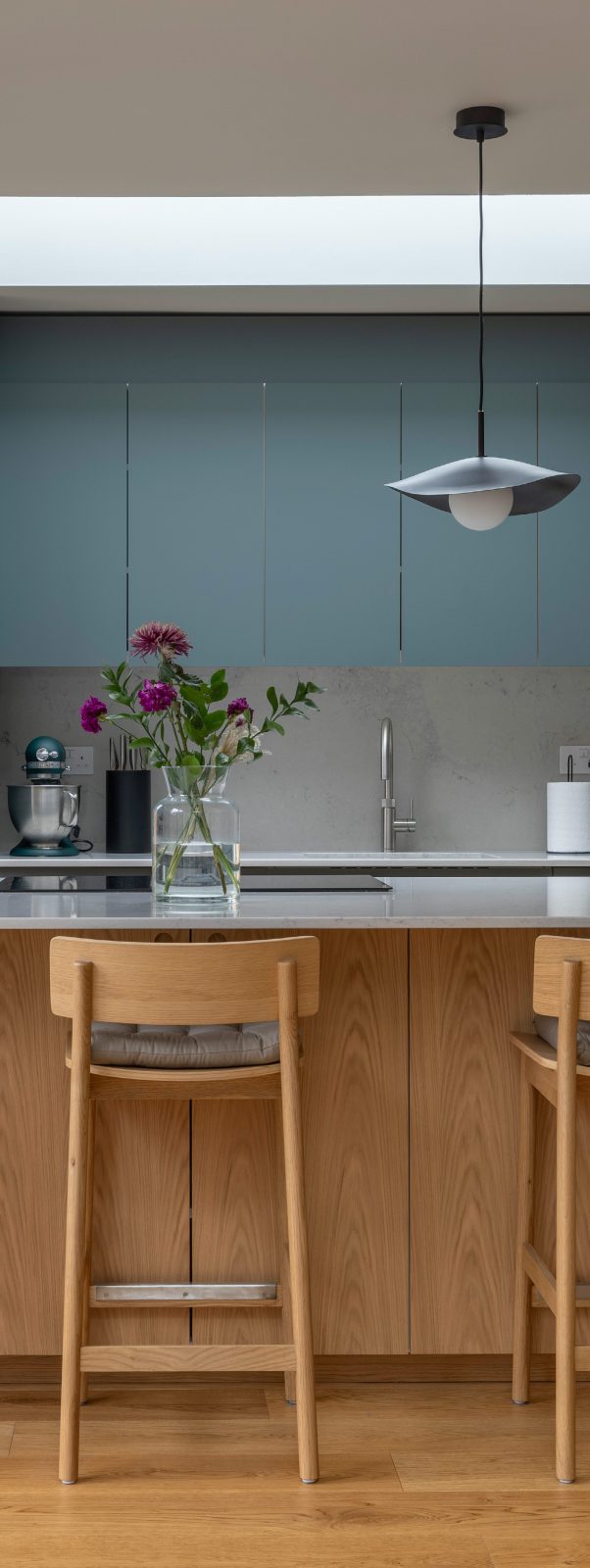 Vertical view of the finished kitchen extension at Cricklade Avenue SW2