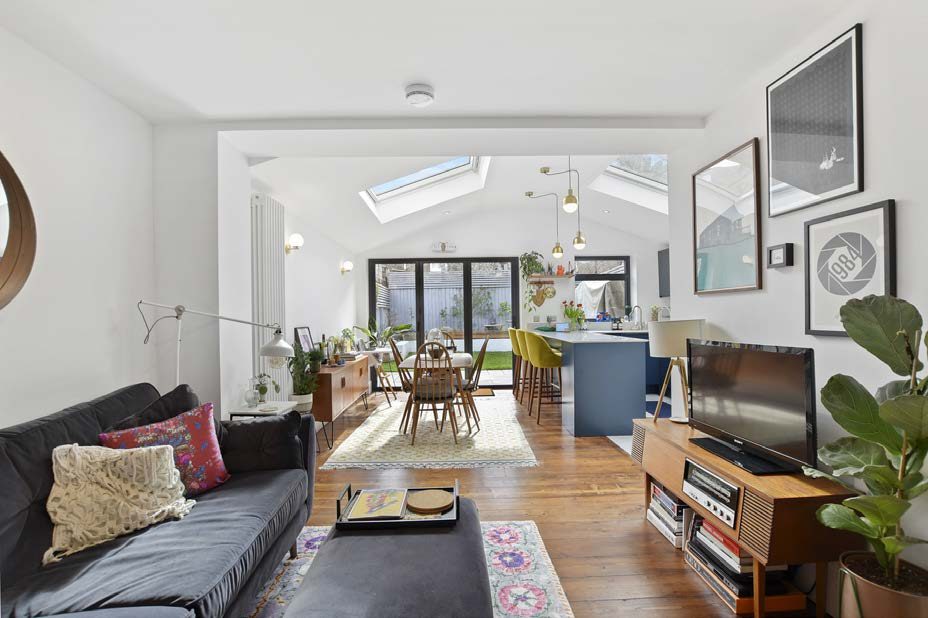Before and after the wraparound extension at East Dulwich Grove SE22