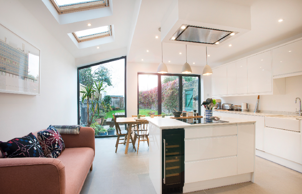 Beautifully designed ground floor extension, seamlessly blending with existing architecture for an enhanced living space.