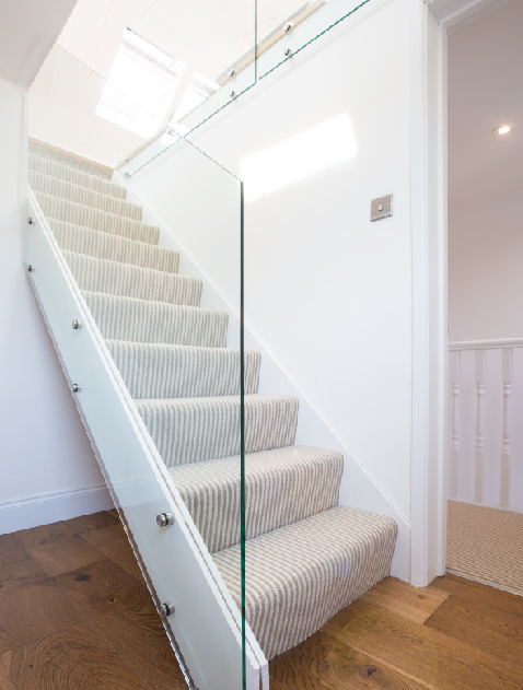 Ground floor extension and loft conversion showcasing seamless integration and improved living environment.