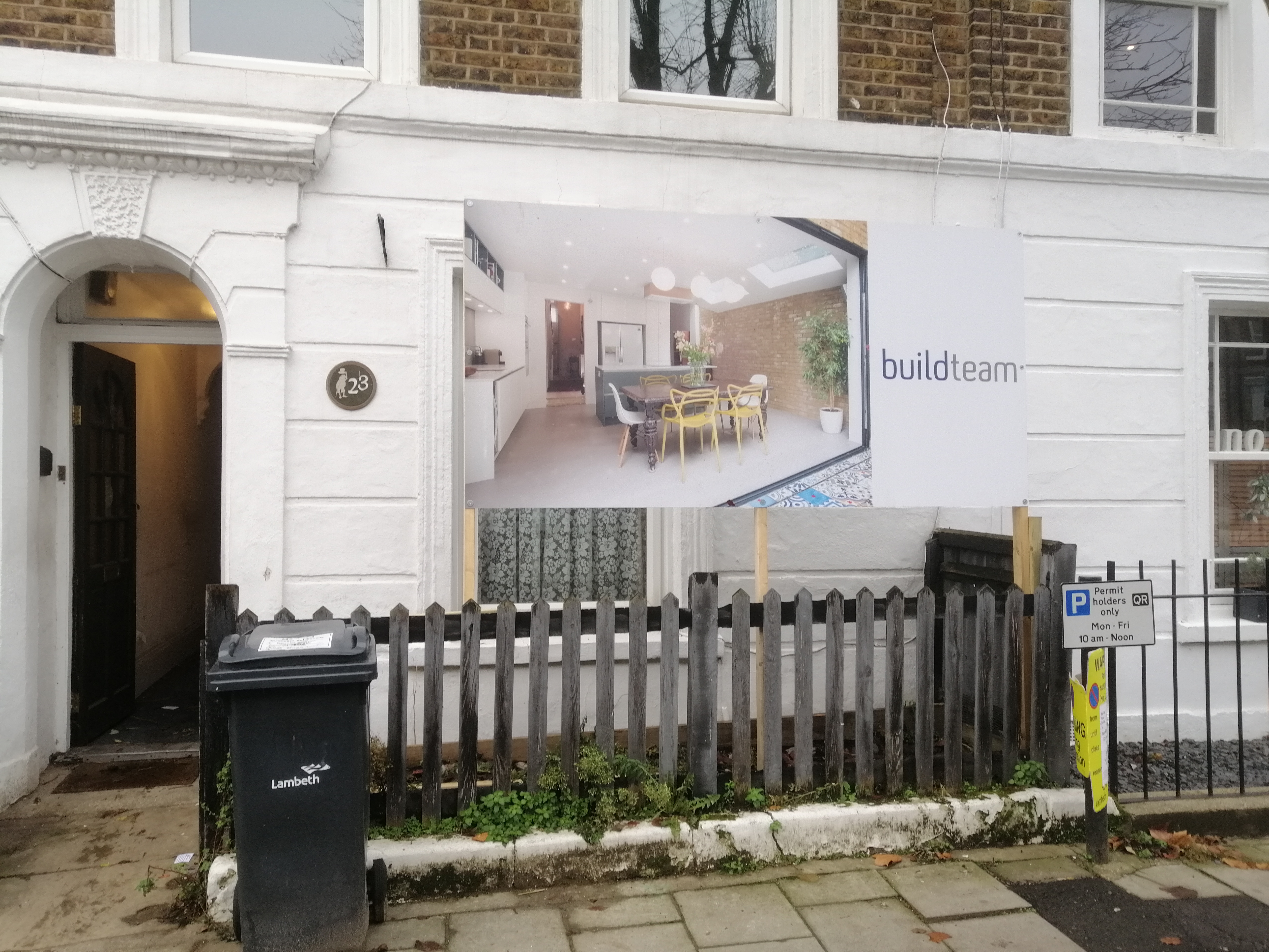 Build Team go on site on Longbeach Road, Battersea SW11