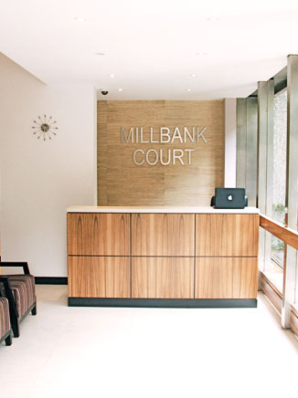 Millbank Court reception is completed Millbank Court reception is completed