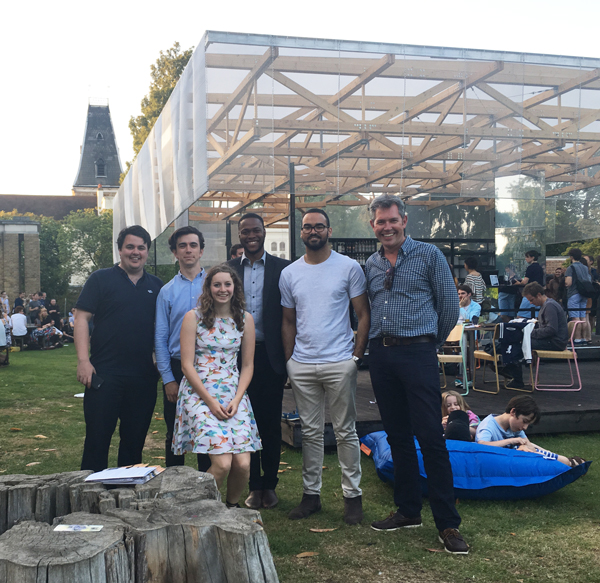 Design Team visit the Dulwich Pavilion Design Team visit the Dulwich Pavilion