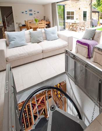Side Return with sunken Wine Cellar Side Return with sunken Wine Cellar