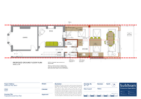 Sellincourt Road SW17 kitchen extension plan, 42 m²