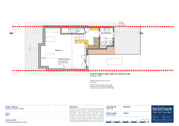 Skelbrook Street SW18 loft conversion plan, 30 m²