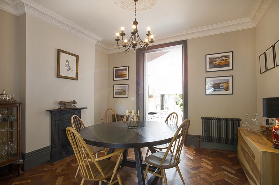 Dining room in a rear reception room in a Build Team project in SE15