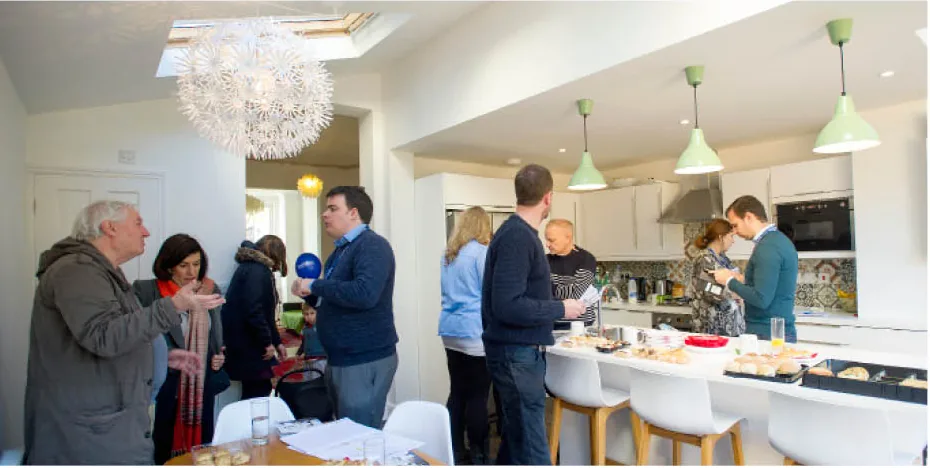 Visitors at a Build Team open house in London