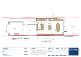Glenfield Road W13 rear extension plan, 32 m²