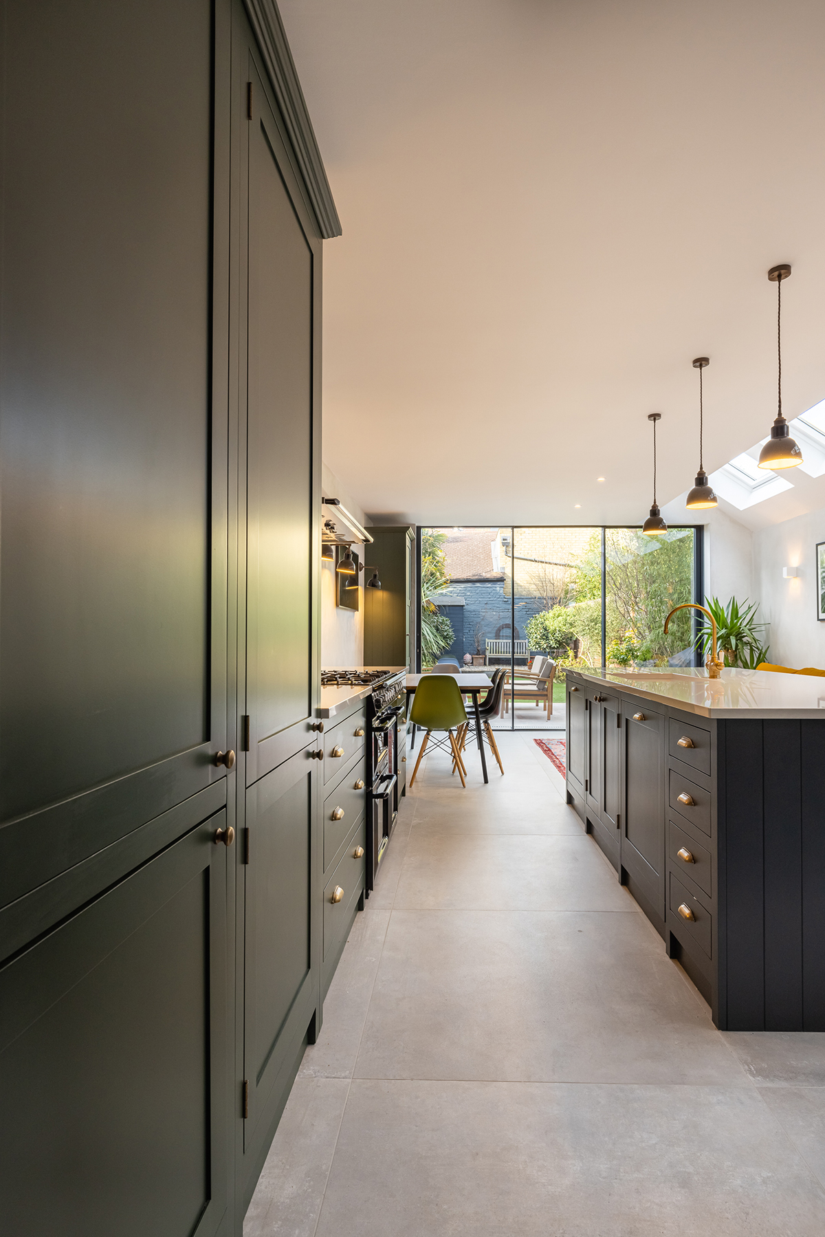 Velux windows and lighting design at Scholars Road SW12 kitchen extension