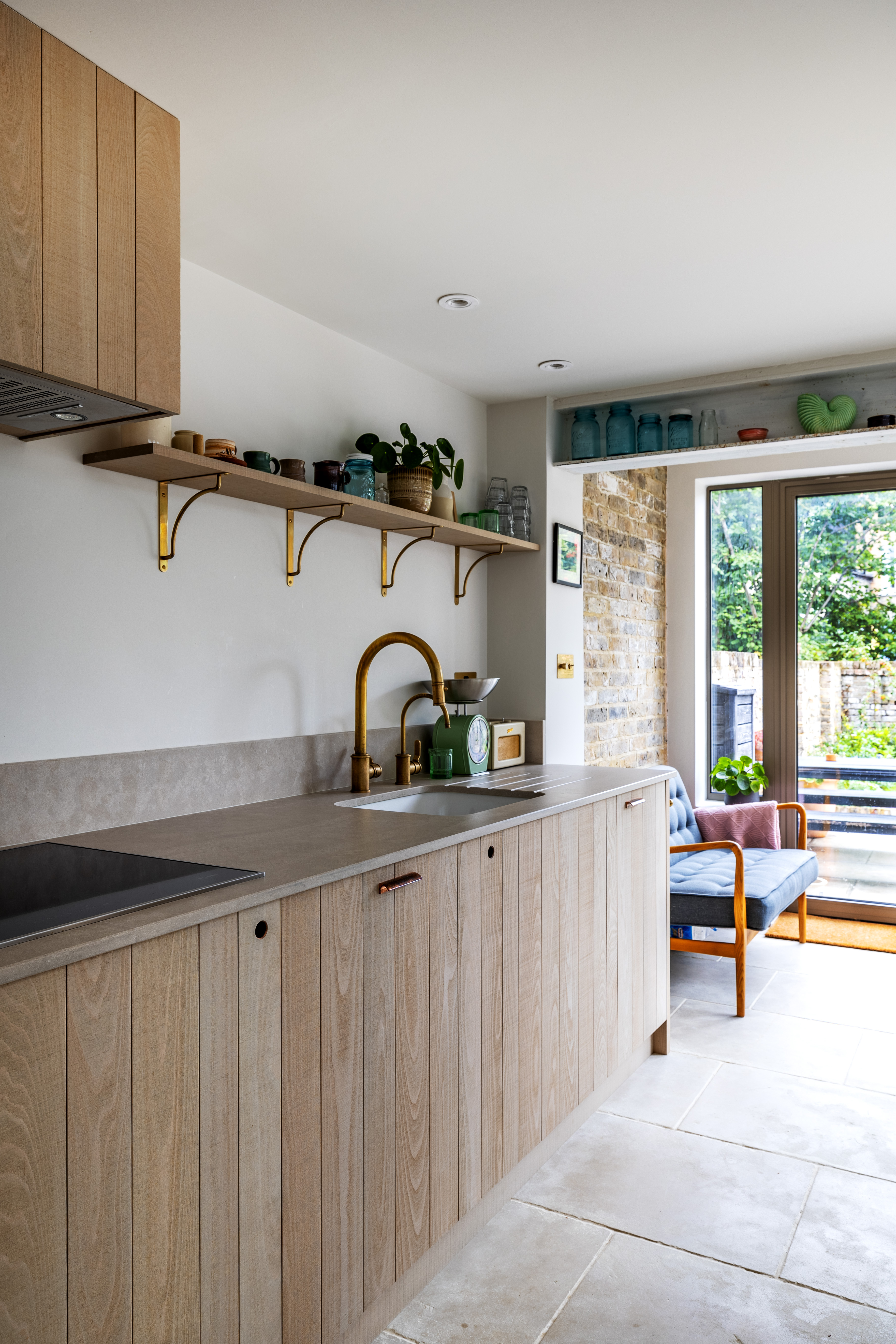 French patio doors opening onto the garden at Lidfield Road N16